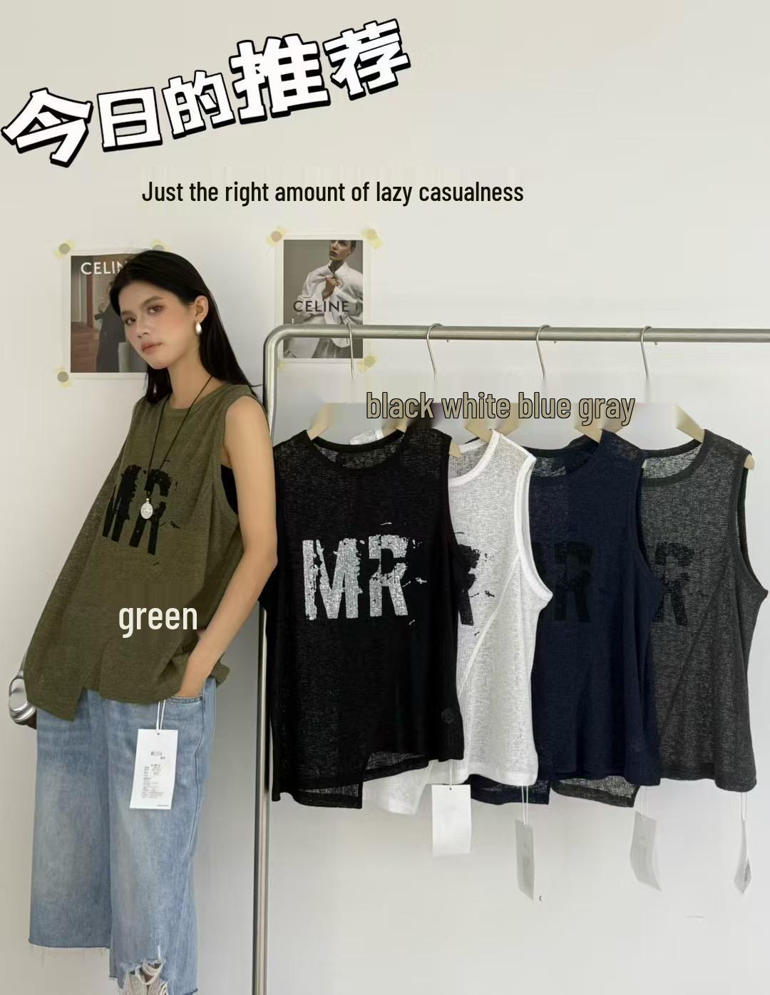 Munaqie Spring/Summer Korean Plus Size Layered Letter Vest One Size серый
Munaqie Spring/Summer Korean Plus Size Layered Letter Vest One Size серый