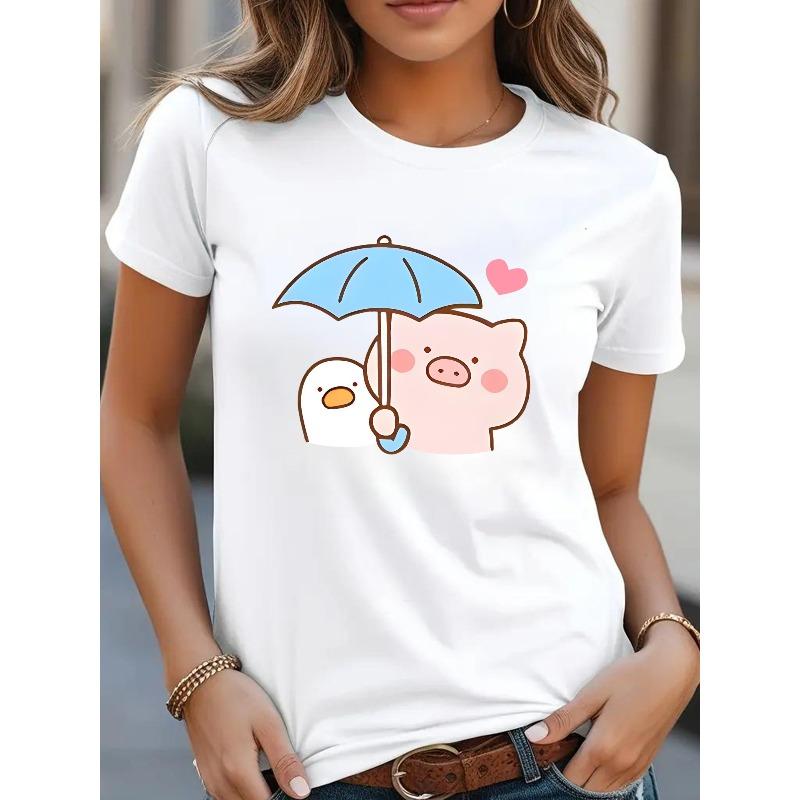for plus Size - For Plus Size - for Plus Size - for Plus Size - Casual Short Sleeve T-Shirt for Women with Cartoon Duck Umbrella Prin S белый
for plus Size - For Plus Size - for Plus Size - for Plus Size - Casual Short Sleeve T-Shirt for Women with Cartoon Duck Umbrella Prin S белый