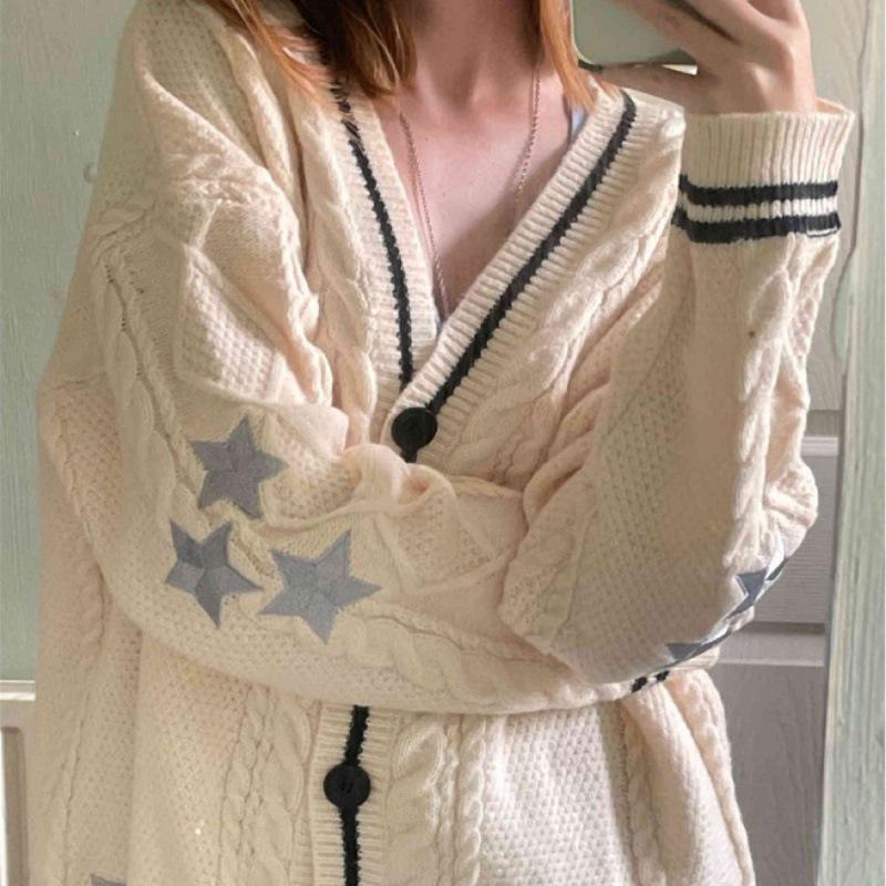 Ecru Batwing Knitwear: Women s Single-Breasted Cardigan Sweater for Cross-Border Commuting L
Ecru Batwing Knitwear: Women s Single-Breasted Cardigan Sweater for Cross-Border Commuting L