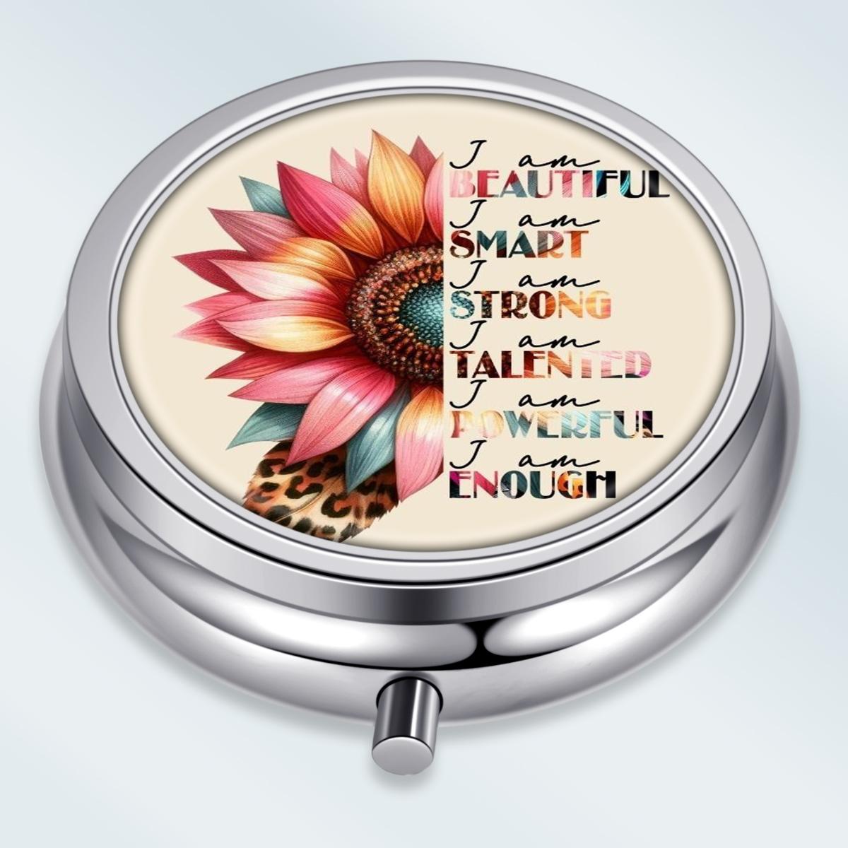 Portable Pill Box with 3 Compartments, Mini Metal Medicine Organizer Case, Cute Printed Pill Container for Vitamins, Pills, Jewelry, Travel, Daily Use разноцветный
Portable Pill Box with 3 Compartments, Mini Metal Medicine Organizer Case, Cute Printed Pill Container for Vitamins, Pills, Jewelry, Travel, Daily Use разноцветный