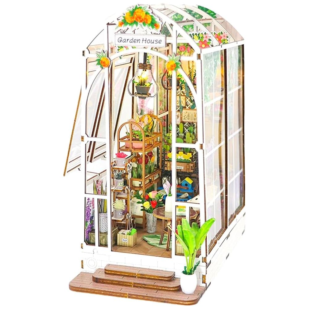 Moin Moin Dollhouse Miniature DIY Kit Bookend Paper Craft Garden House with LED Light Classic Retro Design
Moin Moin Dollhouse Miniature DIY Kit Bookend Paper Craft Garden House with LED Light Classic Retro Design