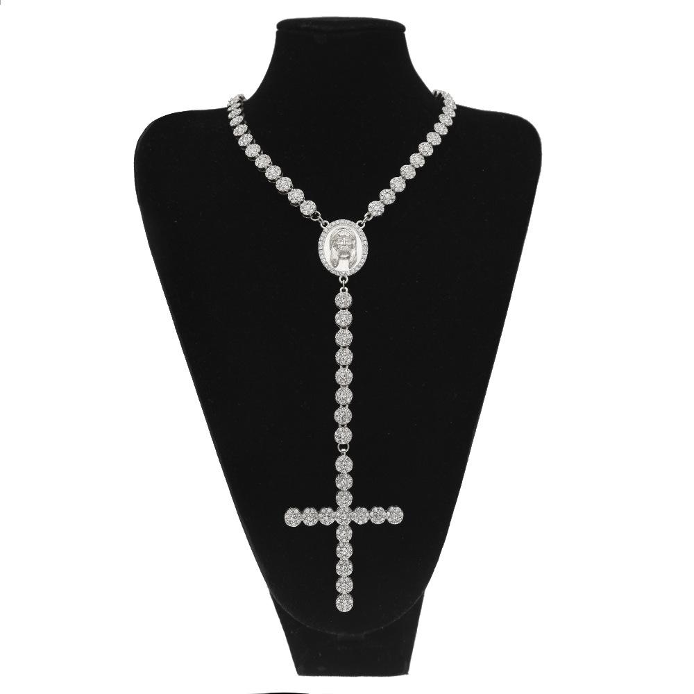 European and American trend classic hip-hop jewelry round row cross alloy necklace niche design exaggerated men s necklace срібний
European and American trend classic hip-hop jewelry round row cross alloy necklace niche design exaggerated men s necklace срібний