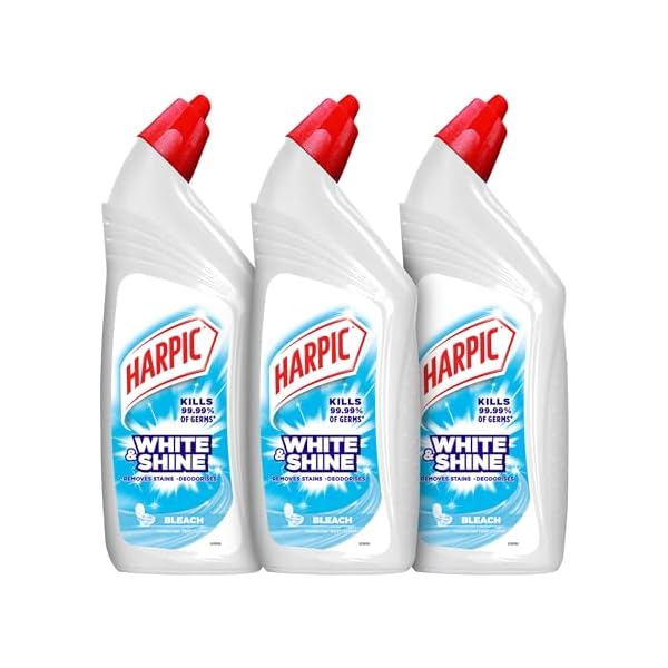 Harpic 1л, Дезінфікуючий засіб для туалету White and Shine, Відбілюючий рідкий засіб (Упаковка з 3 штук)
Harpic 1л, Дезінфікуючий засіб для туалету White and Shine, Відбілюючий рідкий засіб (Упаковка з 3 штук)
