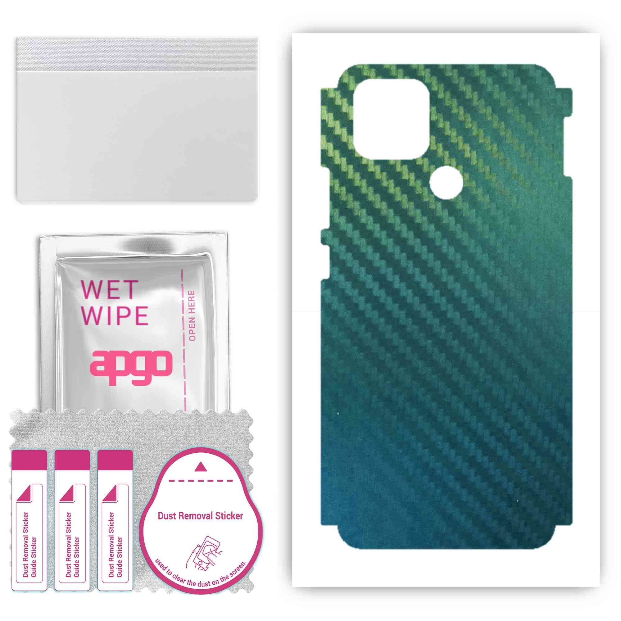 apgo Protective Skin Sticker for the back+sides compatible with Oppo A15, Full Wrap Film, Foil, Vinyl - Pattern Carbon Chameleon CAKA1
apgo Protective Skin Sticker for the back+sides compatible with Oppo A15, Full Wrap Film, Foil, Vinyl - Pattern Carbon Chameleon CAKA1