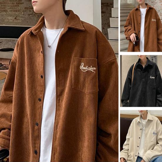 Мужская осенне-зимняя рубашка, однобортный кардиган с лацканами, свободные пуговицы с длинным рукавом, толстая средняя длина, винтажная мужская весенняя рубашка с накладным карманом
Мужская осенне-зимняя рубашка, однобортный кардиган с лацканами, свободные пуговицы с длинным рукавом, толстая средняя длина, винтажная мужская весенняя рубашка с накладным карманом