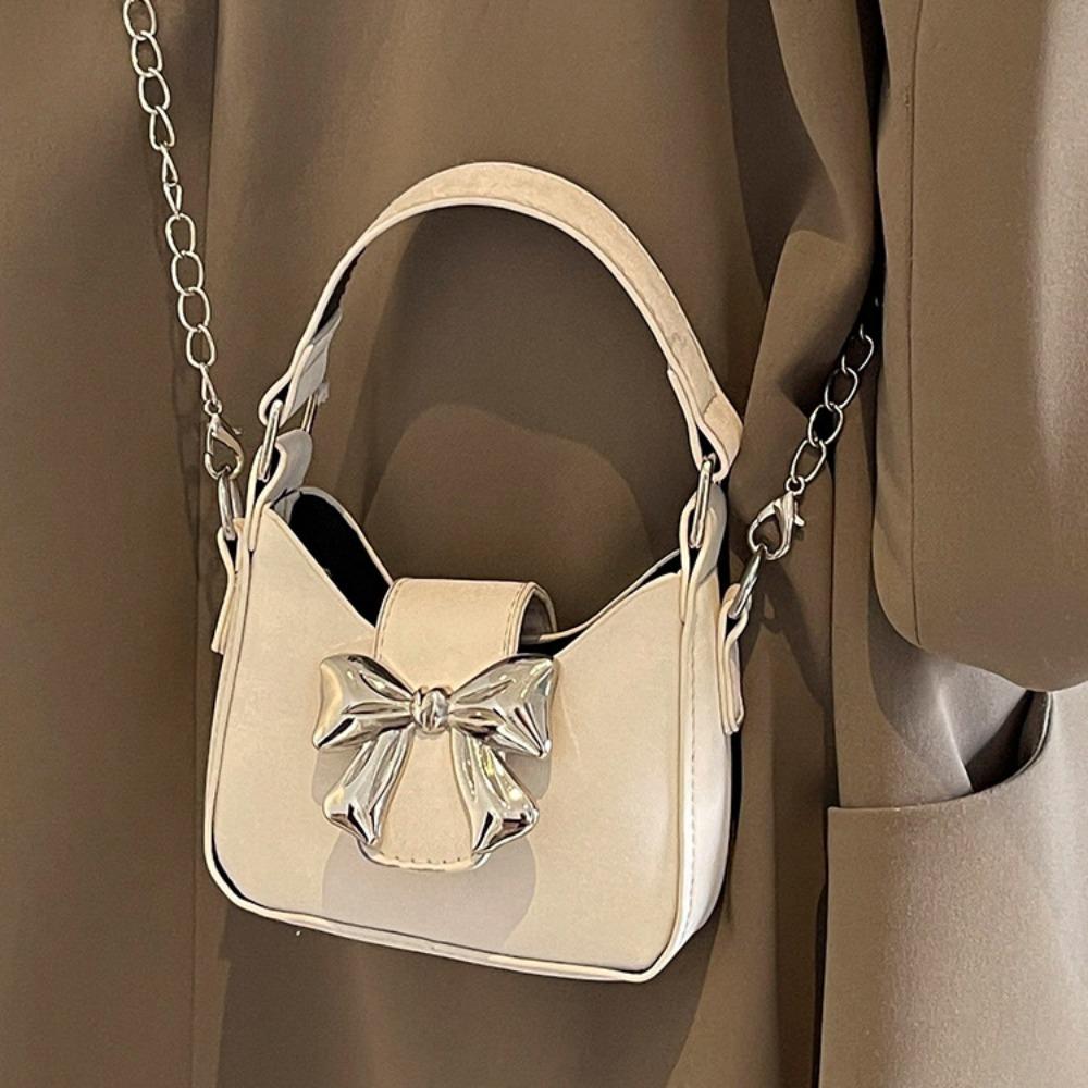 New Fashion PU Leather Crossbody Bag Mini Handheld Bow Decoration Handbag Chain Strap Moon Bag for Women Girls
New Fashion PU Leather Crossbody Bag Mini Handheld Bow Decoration Handbag Chain Strap Moon Bag for Women Girls