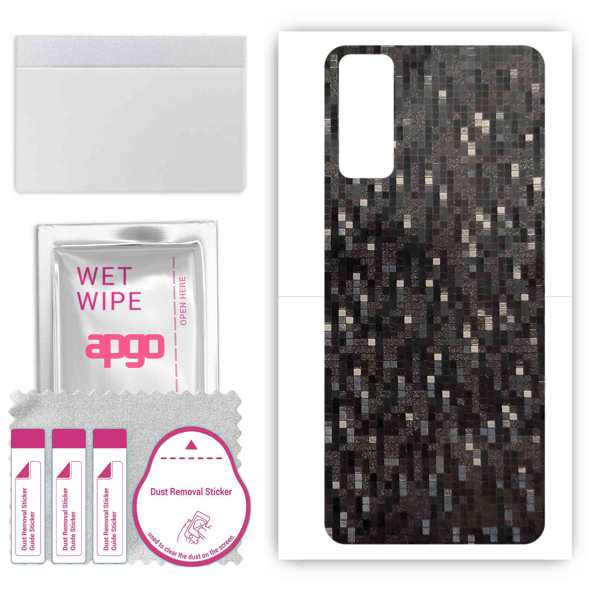 apgo Protective Skin Sticker for the back compatible with vivo Y30, Wrap Film, Foil, Vinyl - Pattern Carbon Black Pixel
apgo Protective Skin Sticker for the back compatible with vivo Y30, Wrap Film, Foil, Vinyl - Pattern Carbon Black Pixel
