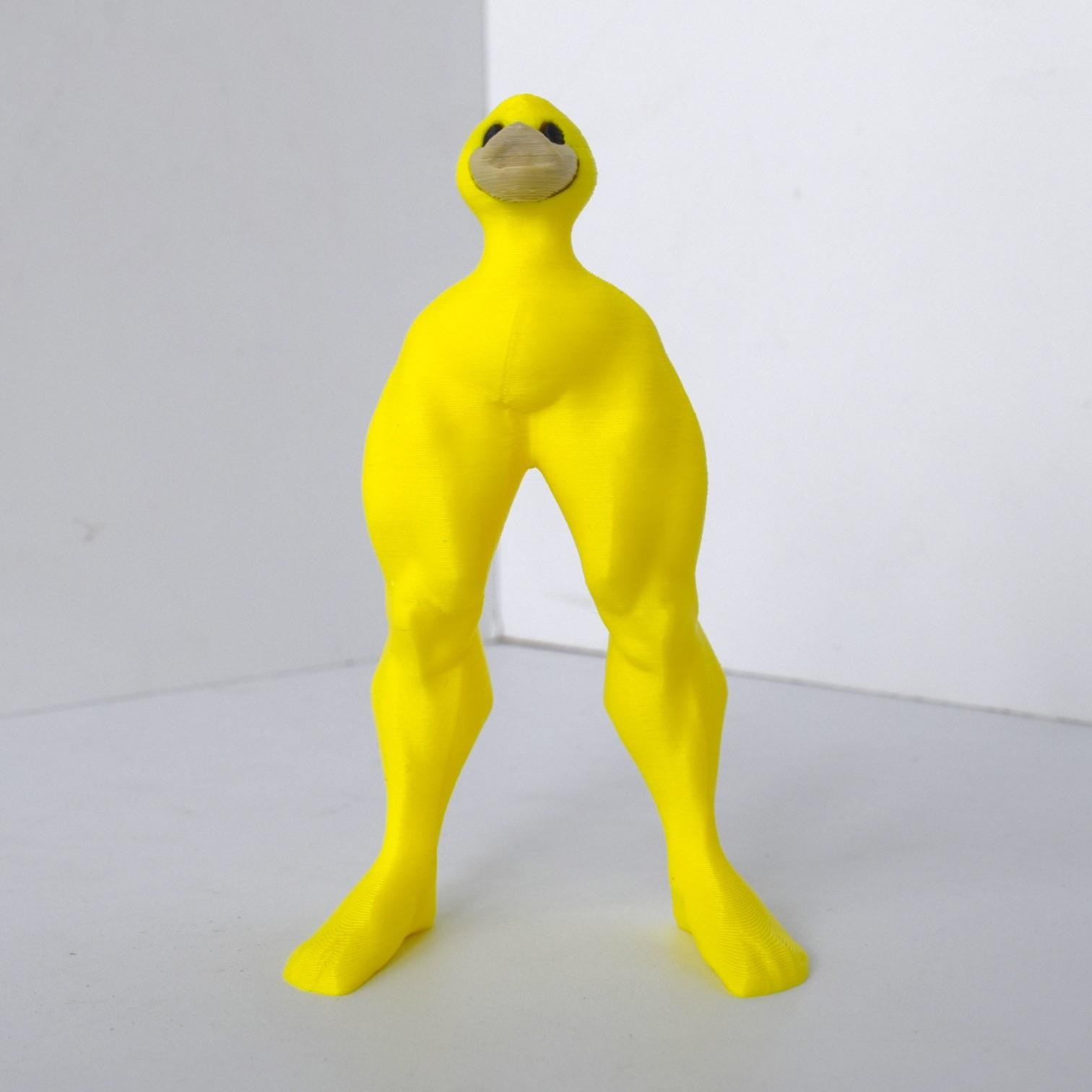 Simulated Yellow Long-Legged Muscular Duck Toy Statue 3D Printed Toy Desktop Decorative Ornament Funny Halloween Gift
Simulated Yellow Long-Legged Muscular Duck Toy Statue 3D Printed Toy Desktop Decorative Ornament Funny Halloween Gift