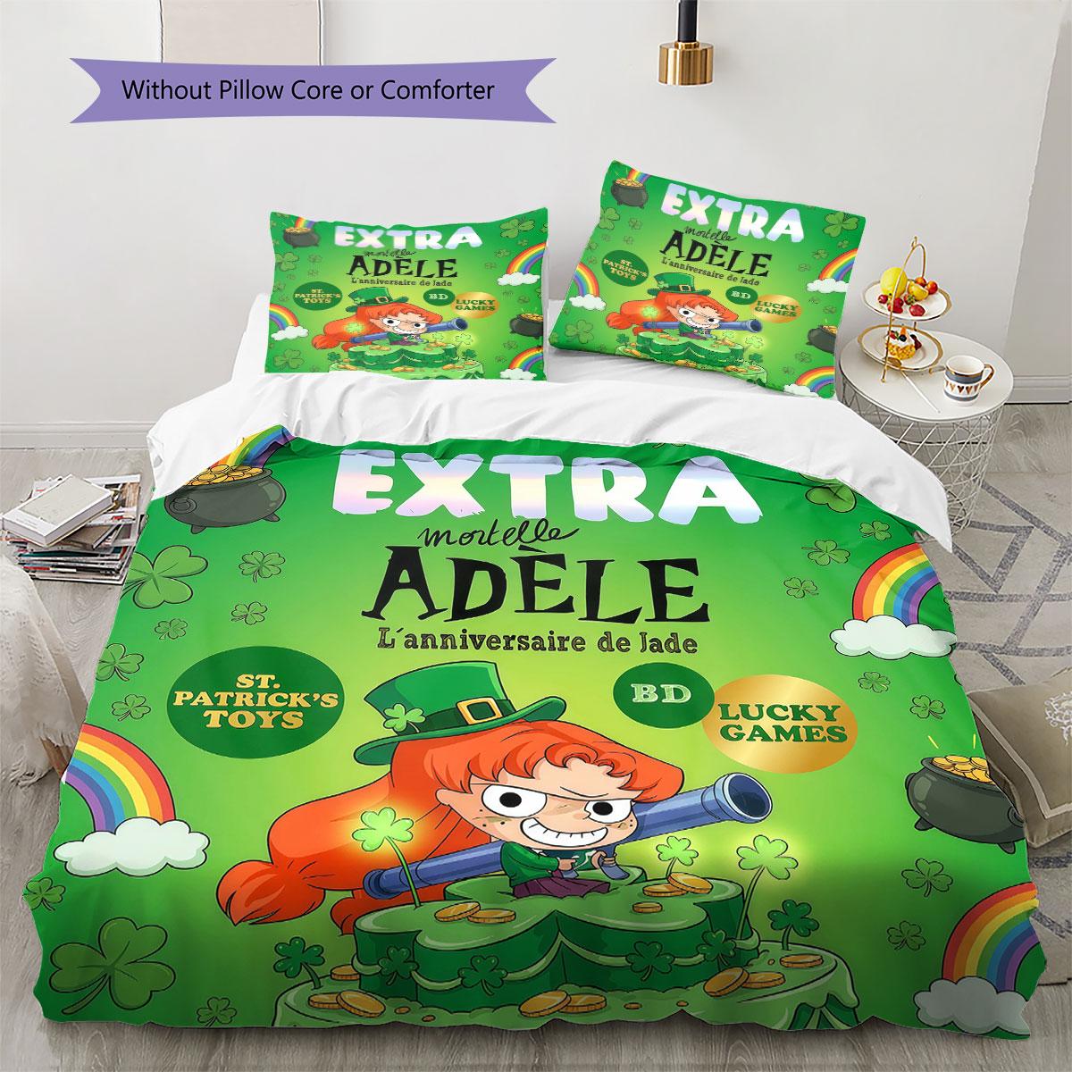 BDMortelleAdeleAdorabl Pattern Bedding Quilt Set Quilt Cover Pillowcase Home Decoration Birthday Gift (1 * duvet cover + 2 * pillowcase, without core) 135x200cm
BDMortelleAdeleAdorabl Pattern Bedding Quilt Set Quilt Cover Pillowcase Home Decoration Birthday Gift (1 * duvet cover + 2 * pillowcase, without core) 135x200cm