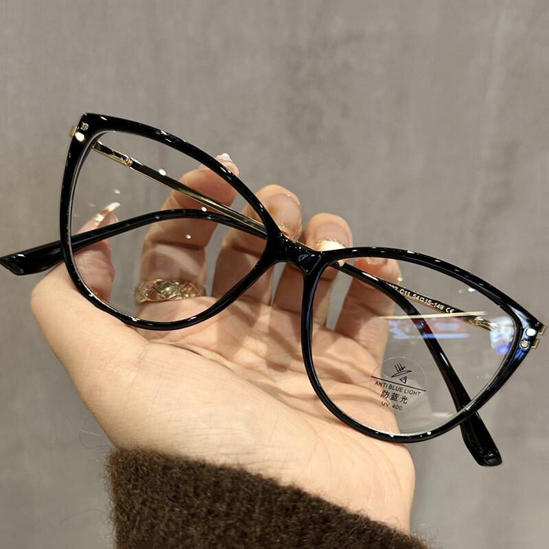 Fashionable High-end Cat Eye Blue Filter Reading Glasses Elegant Black Metal Eyeglasses Frame Computer Presbyopia Eyewear UV400 Original Lenses 0
Fashionable High-end Cat Eye Blue Filter Reading Glasses Elegant Black Metal Eyeglasses Frame Computer Presbyopia Eyewear UV400 Original Lenses 0