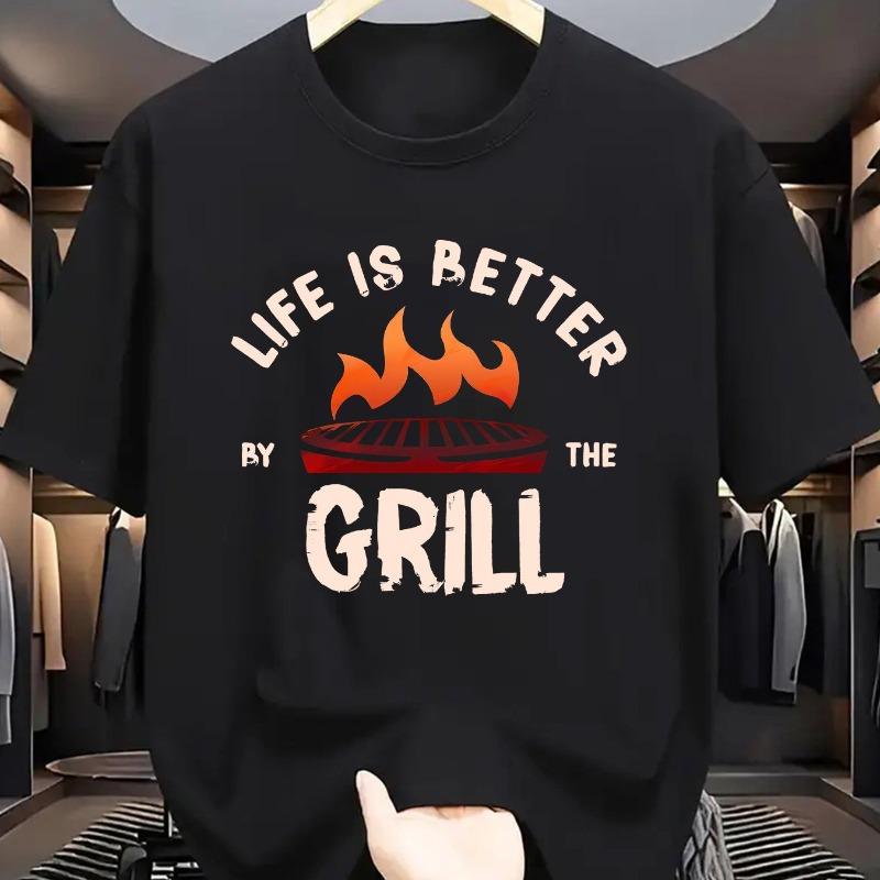 European sizes Men S Casual Summer T-Shirt with Life is Better by the Grill Print - Lightweight, Breathable, Round Neck, Short Sleeve 4XL чорний
European sizes Men S Casual Summer T-Shirt with Life is Better by the Grill Print - Lightweight, Breathable, Round Neck, Short Sleeve 4XL чорний