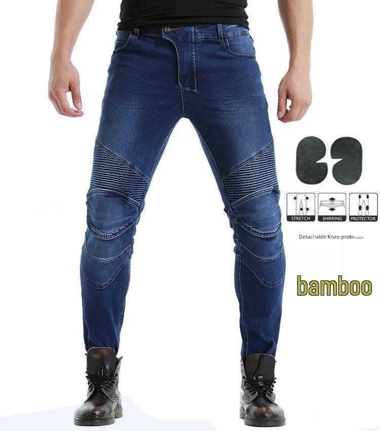 High Elasticity Straight Leg Motorcycle Riding Jeans L синий
High Elasticity Straight Leg Motorcycle Riding Jeans L синий