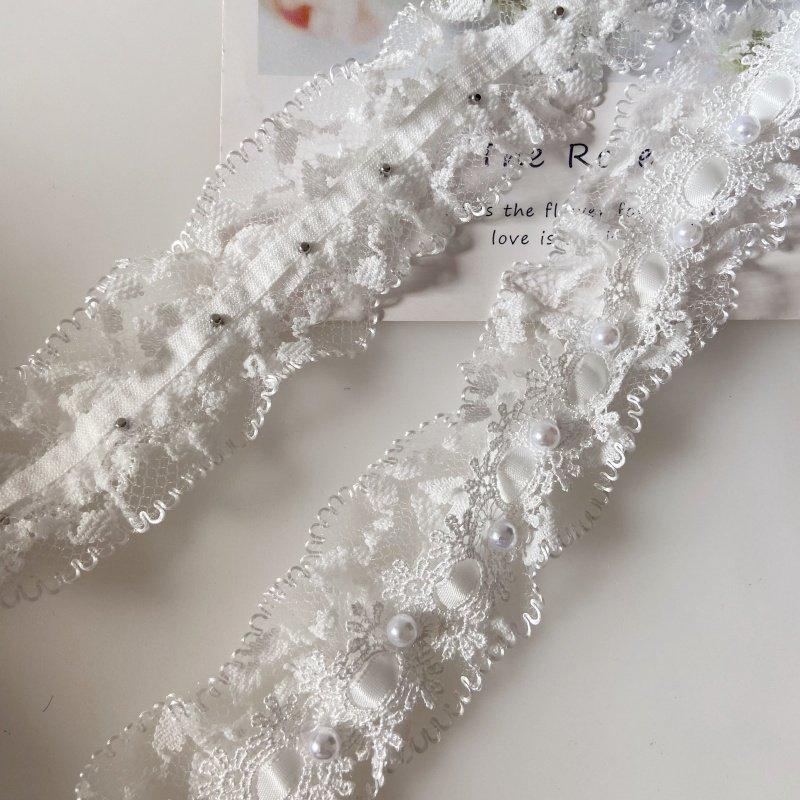 3M Beaded Lace Trim Pearl Embellished Apparel 4cm Width Bead Ruffle Lace Edge Trim Diy Crafts Sewing Lolita Dress Doll Clothes 3M
3M Beaded Lace Trim Pearl Embellished Apparel 4cm Width Bead Ruffle Lace Edge Trim Diy Crafts Sewing Lolita Dress Doll Clothes 3M