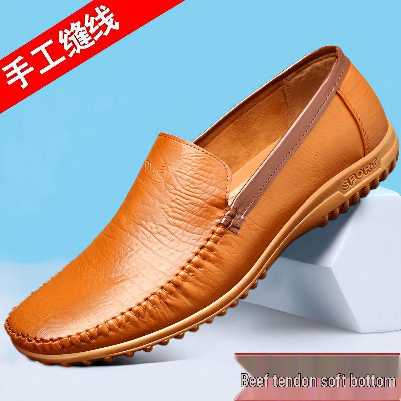 Мужские слипоны из натуральной кожи: Весенне-осенние легкие, дышащие, с мягкой подошвой, нескользящие, повседневные туфли для мужчин среднего возраста. 42
Мужские слипоны из натуральной кожи: Весенне-осенние легкие, дышащие, с мягкой подошвой, нескользящие, повседневные туфли для мужчин среднего возраста. 42