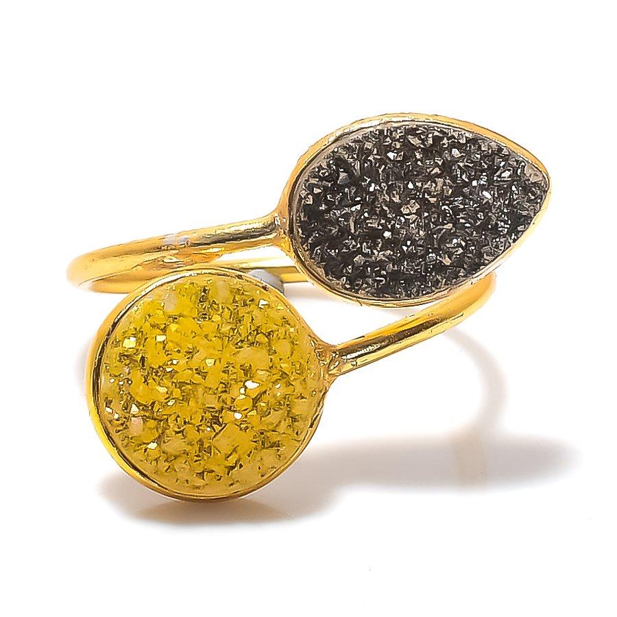 Hememorphite Druzy Gemstone 925 Sterling Silver Jewelry Ring Size 8 GK-7450
Hememorphite Druzy Gemstone 925 Sterling Silver Jewelry Ring Size 8 GK-7450