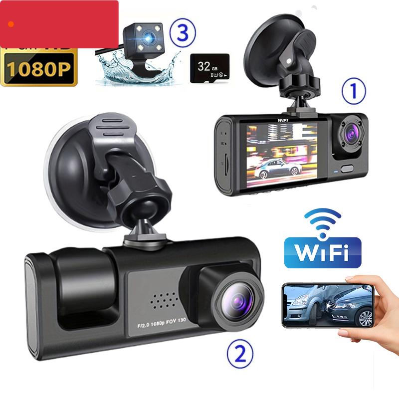 3-channel HD 1080p car DVR, 3-lens WiFi mobile APP connection, car tachograph, 3-channel camera, DVR recorder, video recorder
3-channel HD 1080p car DVR, 3-lens WiFi mobile APP connection, car tachograph, 3-channel camera, DVR recorder, video recorder
