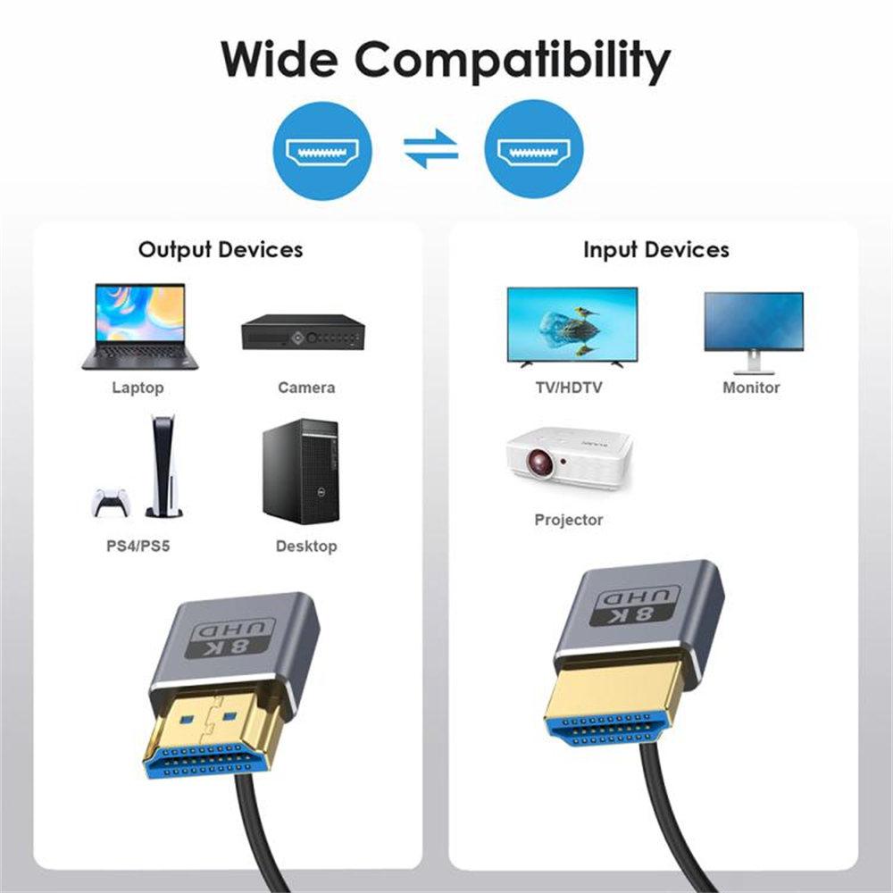 0.7m Spring Coaxial 8K 48Gbps HDMI 2.1 Cable HD Video Up Down Right Angle Adapter Cord As Shown A
0.7m Spring Coaxial 8K 48Gbps HDMI 2.1 Cable HD Video Up Down Right Angle Adapter Cord As Shown A