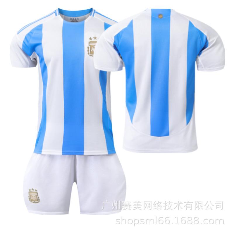 Argentina home Copa America football uniform No. 1 Messi 11 Di Maria Enzo 1 jersey set 28#
Argentina home Copa America football uniform No. 1 Messi 11 Di Maria Enzo 1 jersey set 28#