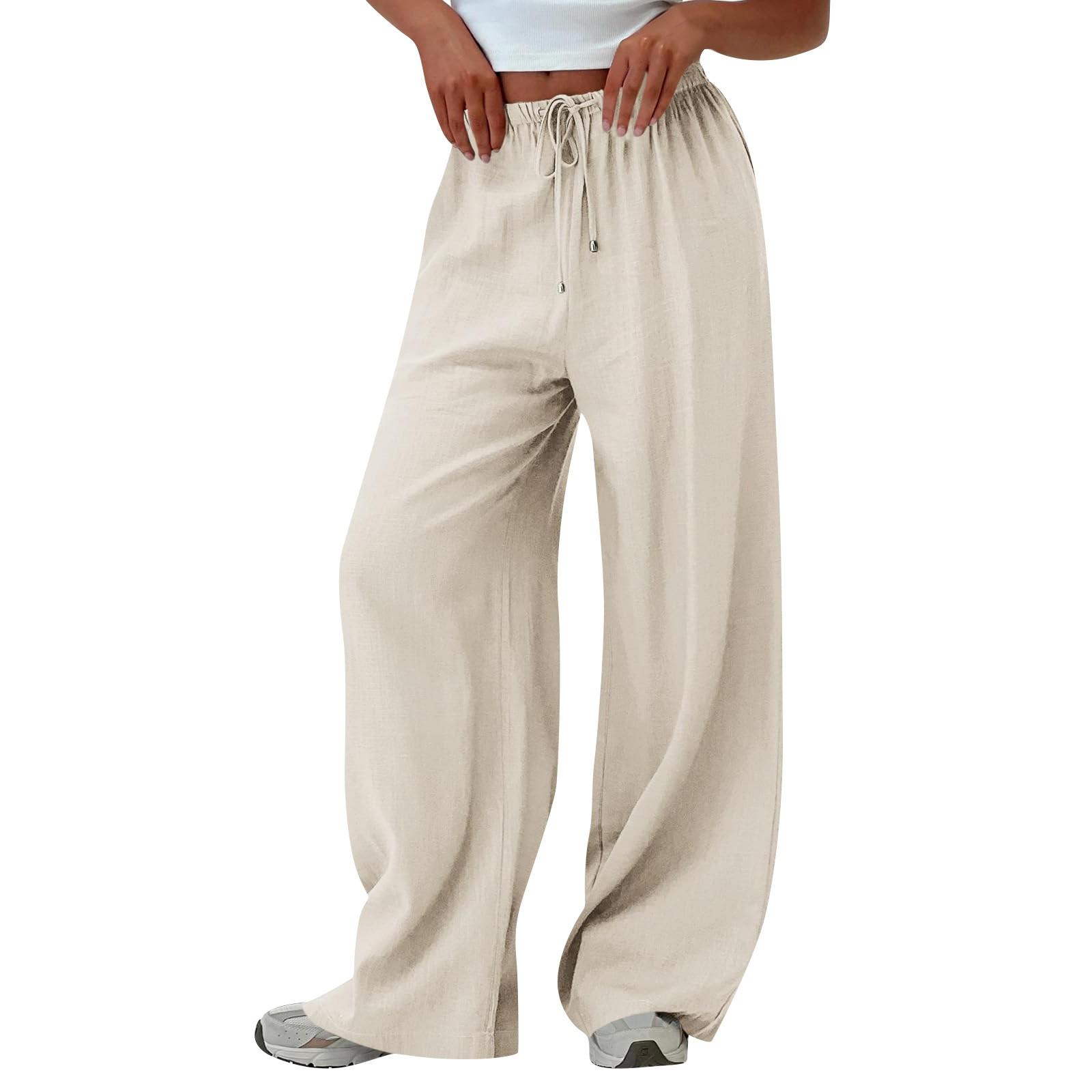 Женские однотонные повседневные брюки с высокой талией и карманами
Женские однотонные повседневные брюки с высокой талией и карманами