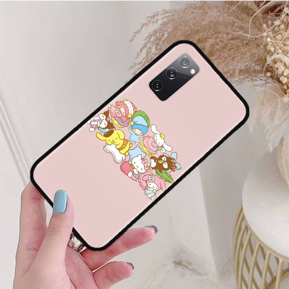 Черный чехол для iPhone 16 15 Plus 14 13 12 11 Pro 8 6 SE XR XS Max P30 Nova 5T Y5P Y6 Y7 Y8P Y9 Realme C30 C33 C31 L-14 Sanrio Mix VIVO Y12 пламенный