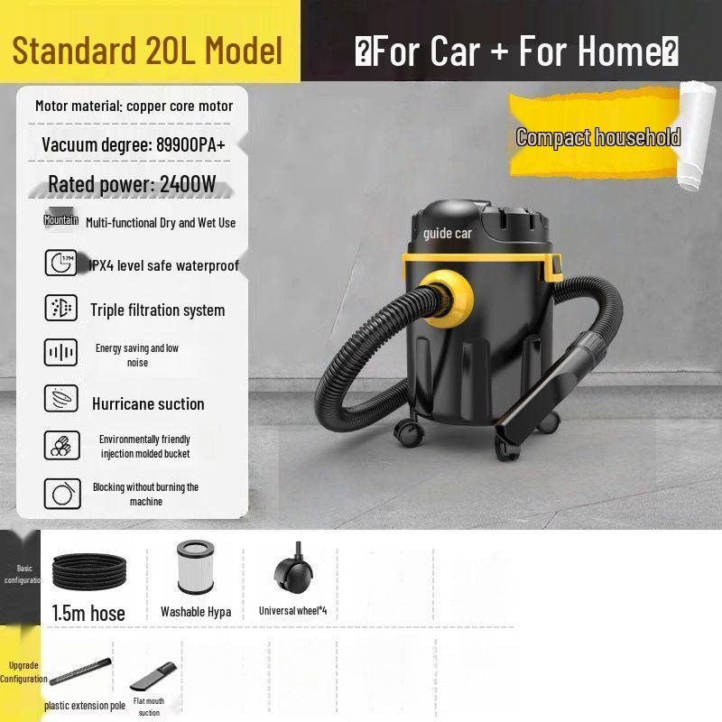 High Suction Industrial Wet/Dry Vacuum Cleaner for Home & Car
High Suction Industrial Wet/Dry Vacuum Cleaner for Home & Car