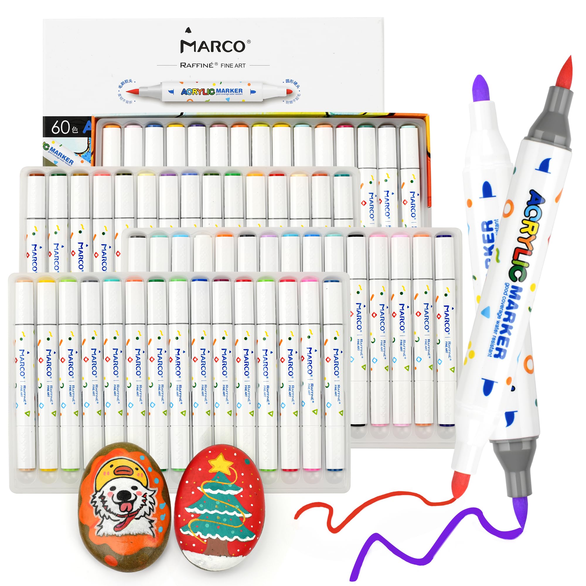 Marco 60 Color Acrylic Cotton Hard and Soft Opaque Acrylic Art Art Kids 60 Pieces Markers, Paint, Core, Double-ended, 6/10/12mm, Quick-drying,
Marco 60 Color Acrylic Cotton Hard and Soft Opaque Acrylic Art Art Kids 60 Pieces Markers, Paint, Core, Double-ended, 6/10/12mm, Quick-drying,