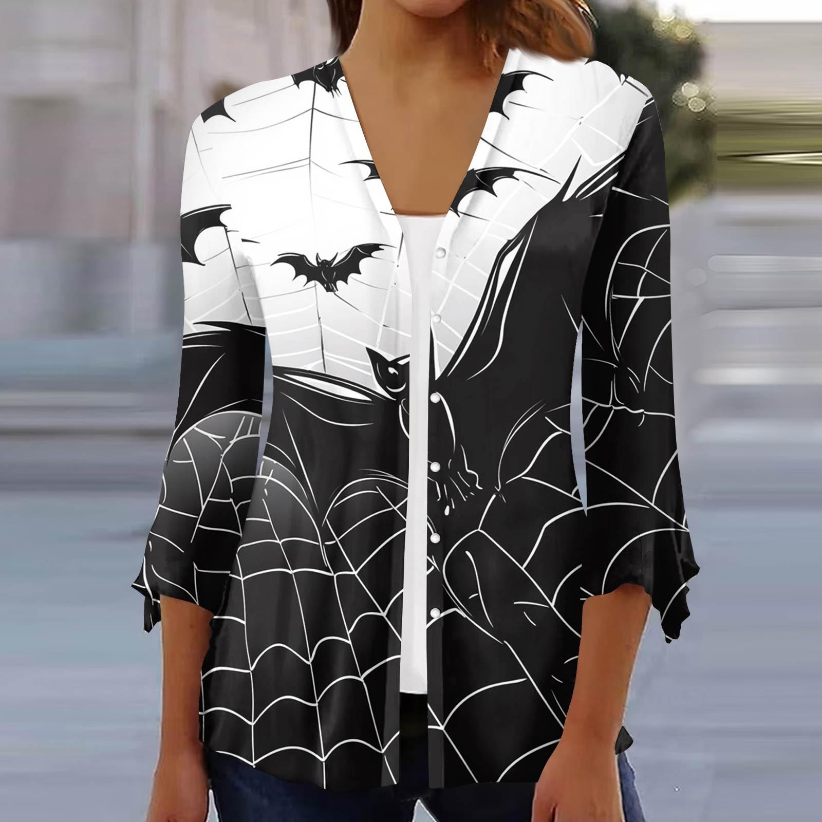 Women s Loose Casual Printed Seven Sleeve Button Down Shirt Cardigan Top L чорний
Women s Loose Casual Printed Seven Sleeve Button Down Shirt Cardigan Top L чорний