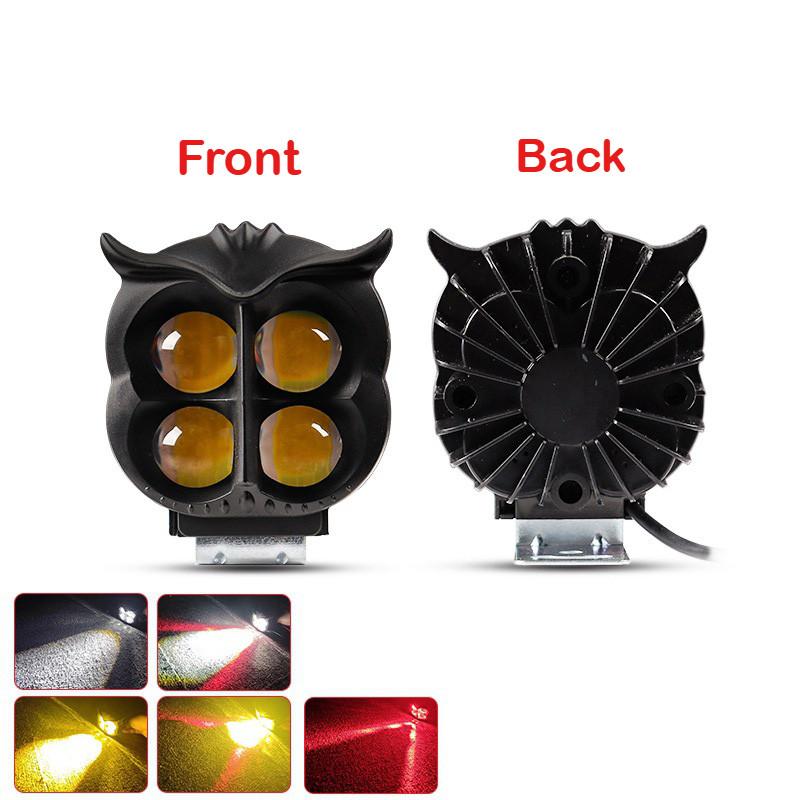 1/2 шт. светодиодная фара для мотоцикла в форме совы, 4 режима освещения, двухцветная, белая, желтая, стробоскопическая, противотуманная фара, универсальная 1pcs
1/2 шт. светодиодная фара для мотоцикла в форме совы, 4 режима освещения, двухцветная, белая, желтая, стробоскопическая, противотуманная фара, универсальная 1pcs