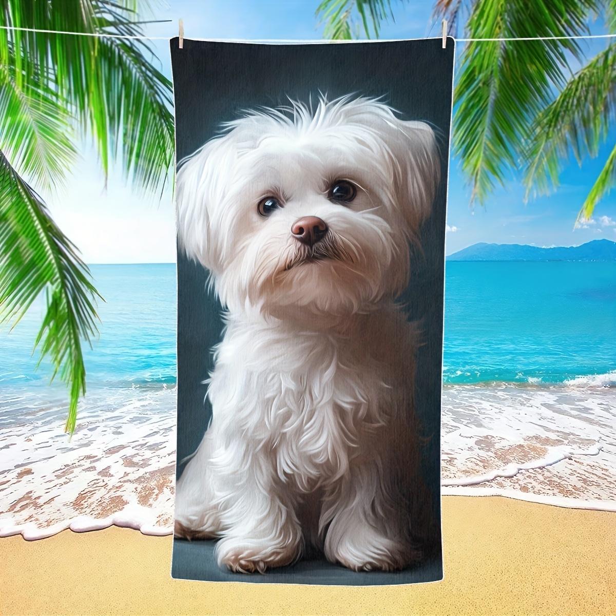 Adorable Maltese Dog Quick-Dry Lightweight Beach Towel, Soft Absorbent for Swimming Showers Travel W40*H60(CM)
Adorable Maltese Dog Quick-Dry Lightweight Beach Towel, Soft Absorbent for Swimming Showers Travel W40*H60(CM)