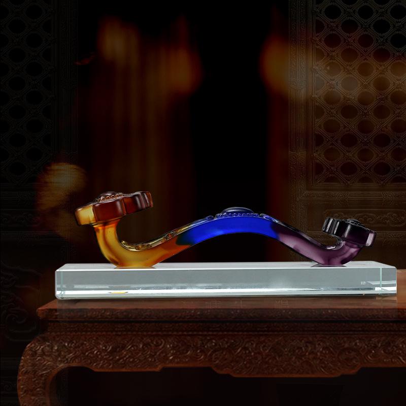 Fengming Ruyi Glass Glaze Anniversary Commemorative Ornament Multicolor Green-Blue-Purple
Fengming Ruyi Glass Glaze Anniversary Commemorative Ornament Multicolor Green-Blue-Purple