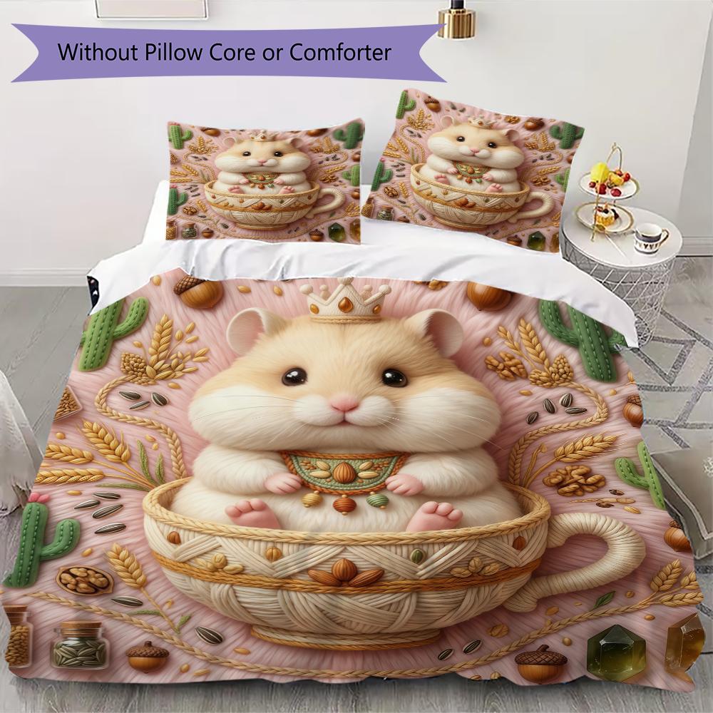Cute animals Pattern Bedding uilt Set uilt Cover Pillowcase Home Decoration Birthday Gift (1 * duvet cover + 24 * pillowcase without core) 135x200cm
Cute animals Pattern Bedding uilt Set uilt Cover Pillowcase Home Decoration Birthday Gift (1 * duvet cover + 24 * pillowcase without core) 135x200cm