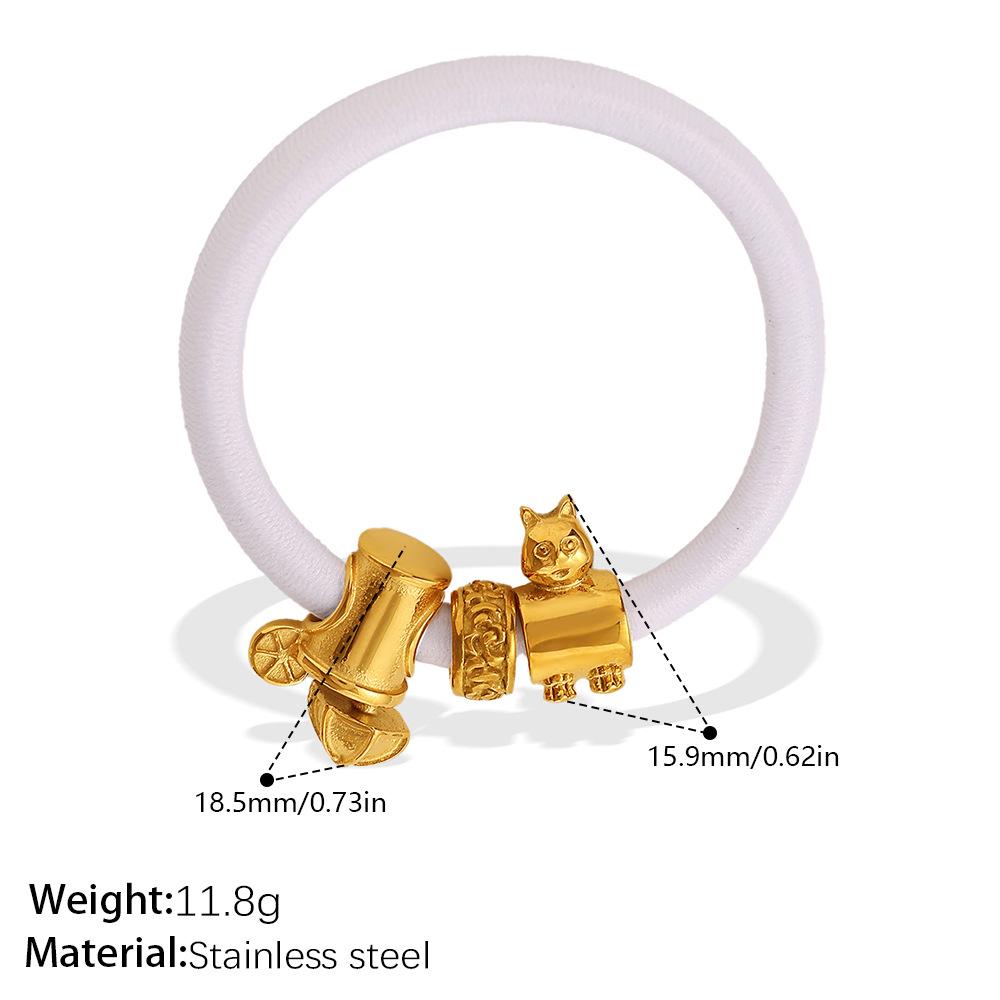 Light Luxury Heart & Flower Metal Spacer Bead White Hair Tie, 2-in-1 Hair Band & Bracelet 9
Light Luxury Heart & Flower Metal Spacer Bead White Hair Tie, 2-in-1 Hair Band & Bracelet 9