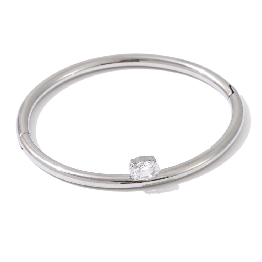 Yhpup 60mm Smooth Stainless Steel Cubic Zirconia Round Golden Bracelet Bangle Women Minimalist Fashion Jewelry Expensive Gift
Yhpup 60mm Smooth Stainless Steel Cubic Zirconia Round Golden Bracelet Bangle Women Minimalist Fashion Jewelry Expensive Gift