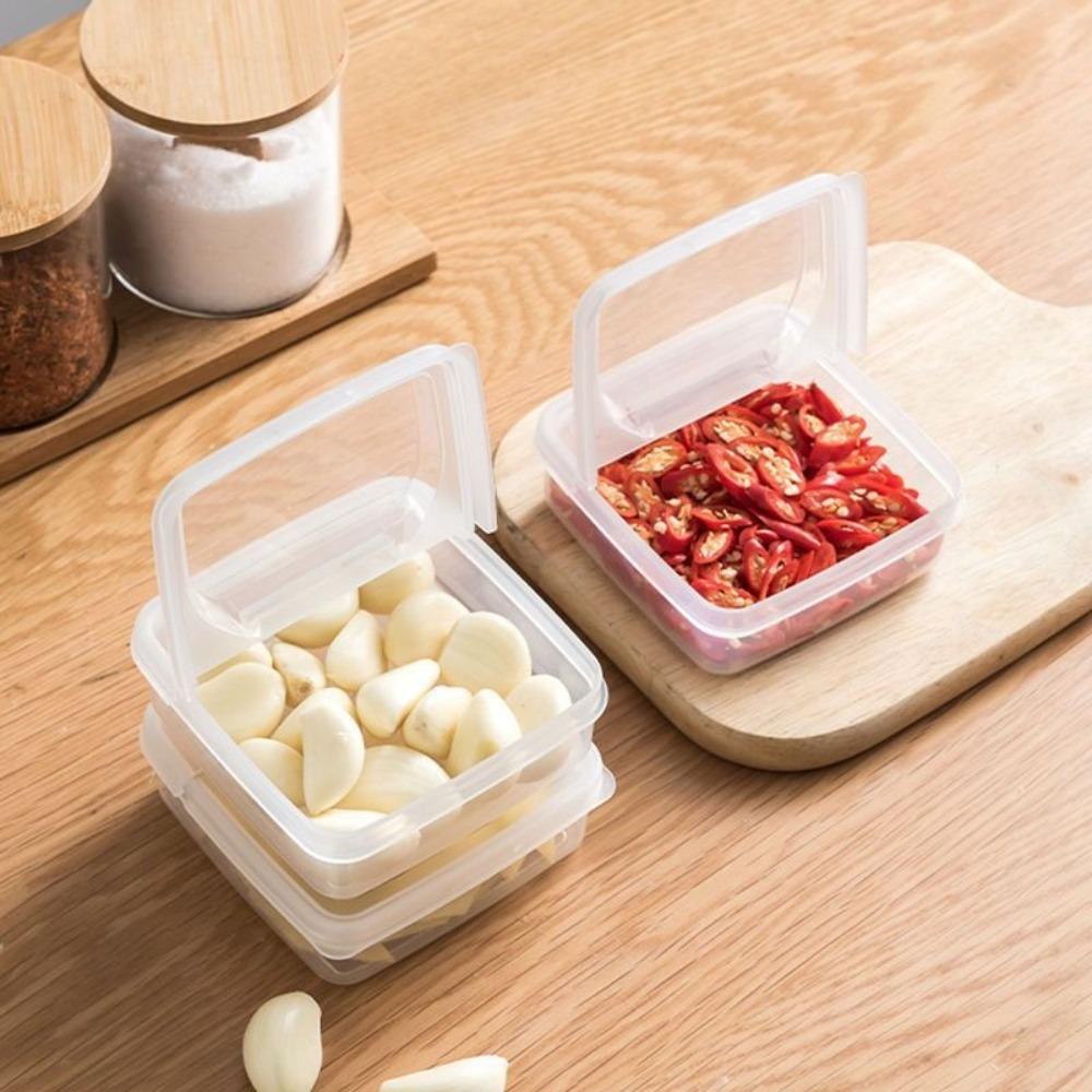 Transparent Sliced Cheese Container with Flip Lid Garlic Storage Box Freezer Organizer For Fridge
Transparent Sliced Cheese Container with Flip Lid Garlic Storage Box Freezer Organizer For Fridge