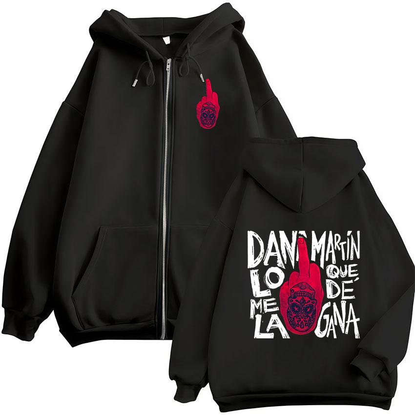 Dani Martin Lo Que Me De La Gana Tour Zipper Hoodie Men s Retro Long Sleeve Oversized Jacket Sweatshirt Streetwear S
Dani Martin Lo Que Me De La Gana Tour Zipper Hoodie Men s Retro Long Sleeve Oversized Jacket Sweatshirt Streetwear S