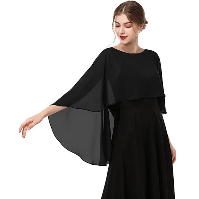 Женская шифоновая шаль: Вечернее болеро, Свадебный кардиган или Аксессуар для защиты от солнца One Size чёрный
Женская шифоновая шаль: Вечернее болеро, Свадебный кардиган или Аксессуар для защиты от солнца One Size чёрный