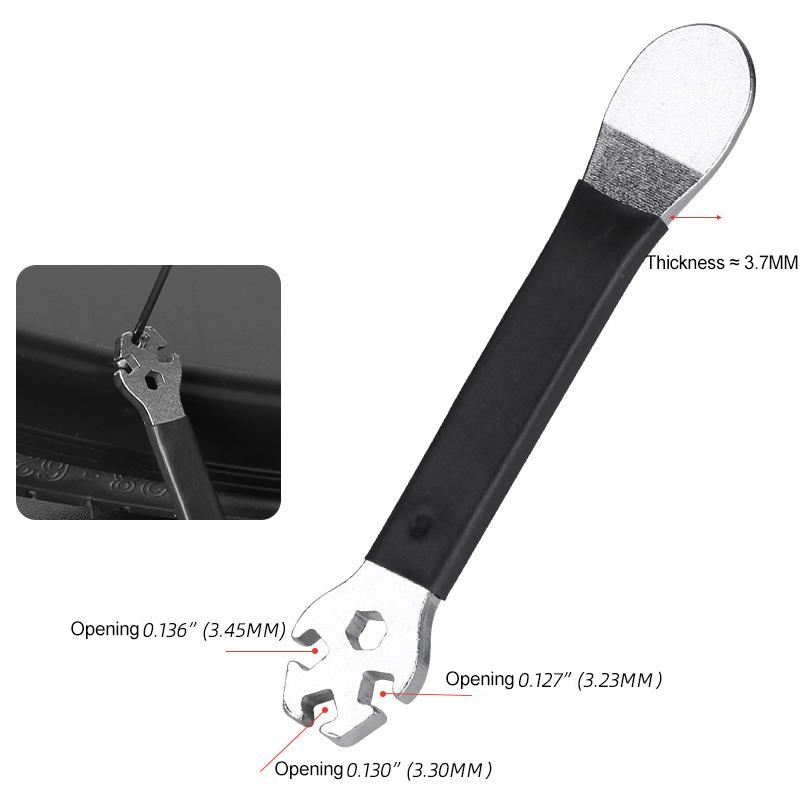1Pcs Wheels Tension Correction Repair Tools Bicycle Steel Spoke Wrench Rim Adjustment Tool Tensioner чорний
1Pcs Wheels Tension Correction Repair Tools Bicycle Steel Spoke Wrench Rim Adjustment Tool Tensioner чорний