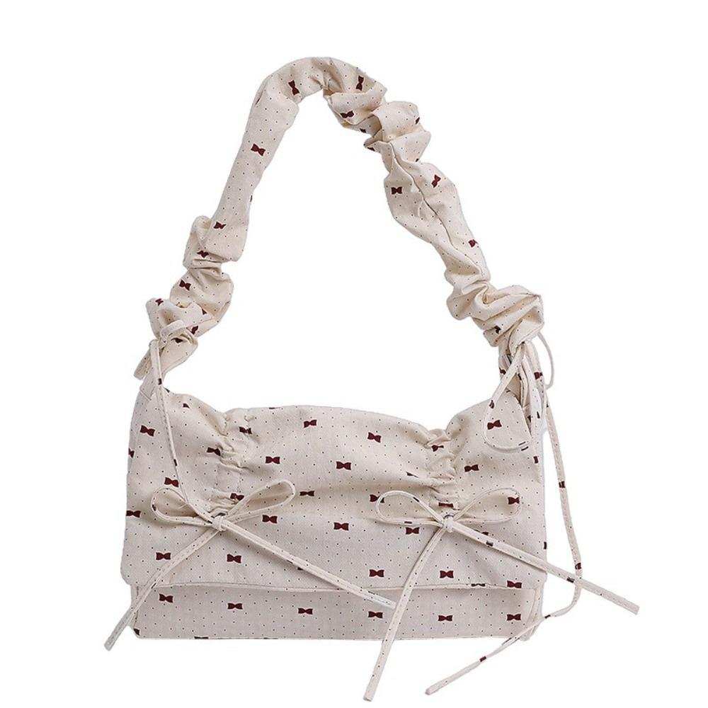 Korean Pleated Shoulder Bag Leisure Women s Underarm Bag Casual Bow Ribbons Bag Girls бежевый
Korean Pleated Shoulder Bag Leisure Women s Underarm Bag Casual Bow Ribbons Bag Girls бежевый