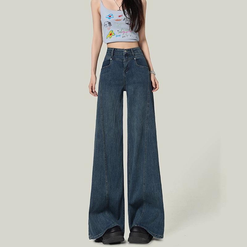 2512 Personalized Korean Style Wide-Leg Patchwork Jeans for Women - Slimming Floor-Length Design, Trendy for Spring & Autumn 2XL темно-синий
2512 Personalized Korean Style Wide-Leg Patchwork Jeans for Women - Slimming Floor-Length Design, Trendy for Spring & Autumn 2XL темно-синий