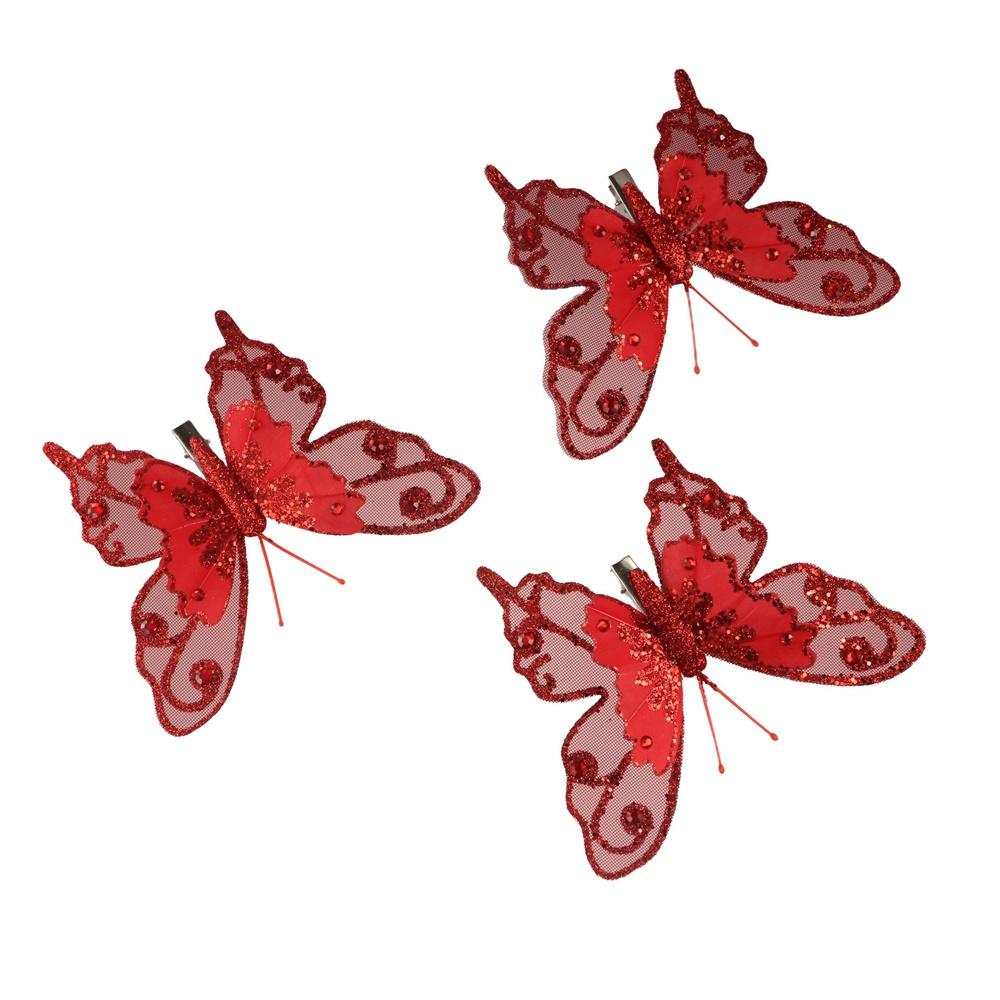 3pcs Realistic Christmas Glitter Butterfly Christmas Tree Hanging Decoration Party Favors silver-style 2
3pcs Realistic Christmas Glitter Butterfly Christmas Tree Hanging Decoration Party Favors silver-style 2