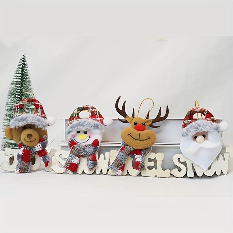 4pcs Christmas doll pendant, Christmas wooden woven doll pendant,Christmas creative gift, Christmas tree ornament, Christmas party decoration supplies
4pcs Christmas doll pendant, Christmas wooden woven doll pendant,Christmas creative gift, Christmas tree ornament, Christmas party decoration supplies