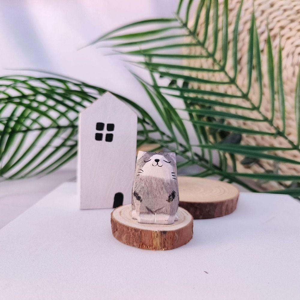 Cute Wooden Animal Figurine Painted Small Animal Dolls Handicrafts Cat Dog Statues Home B
Cute Wooden Animal Figurine Painted Small Animal Dolls Handicrafts Cat Dog Statues Home B