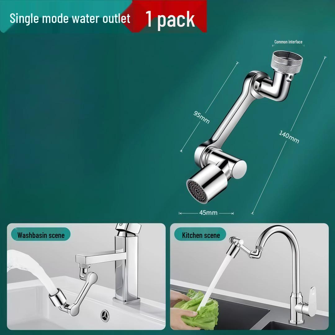 Universal Rotating Faucet Extender – Splash-Proof Multifunctional Joint Plastic Single-Mode Faucet Extender - 1 Piece
Universal Rotating Faucet Extender – Splash-Proof Multifunctional Joint Plastic Single-Mode Faucet Extender - 1 Piece
