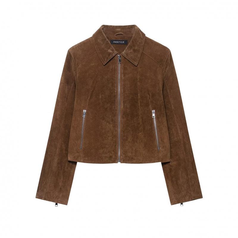 European & American Women s Short Pure Leather Jacket Coat - Hot Selling L каштановый
European & American Women s Short Pure Leather Jacket Coat - Hot Selling L каштановый