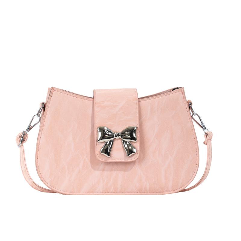 2024 new fashion handbag mini sweet bow women s shoulder bag texture popular messenger bag рожевий
2024 new fashion handbag mini sweet bow women s shoulder bag texture popular messenger bag рожевий