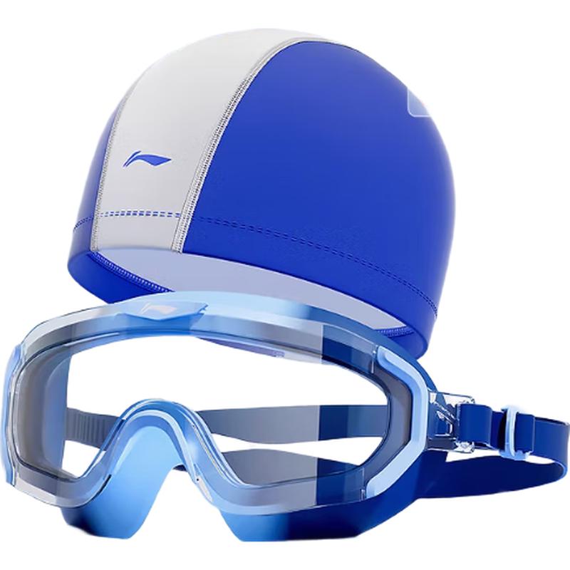 Li-Ning Kids Anti-Fog Swimming Goggles & Cap Set One Size
Li-Ning Kids Anti-Fog Swimming Goggles & Cap Set One Size