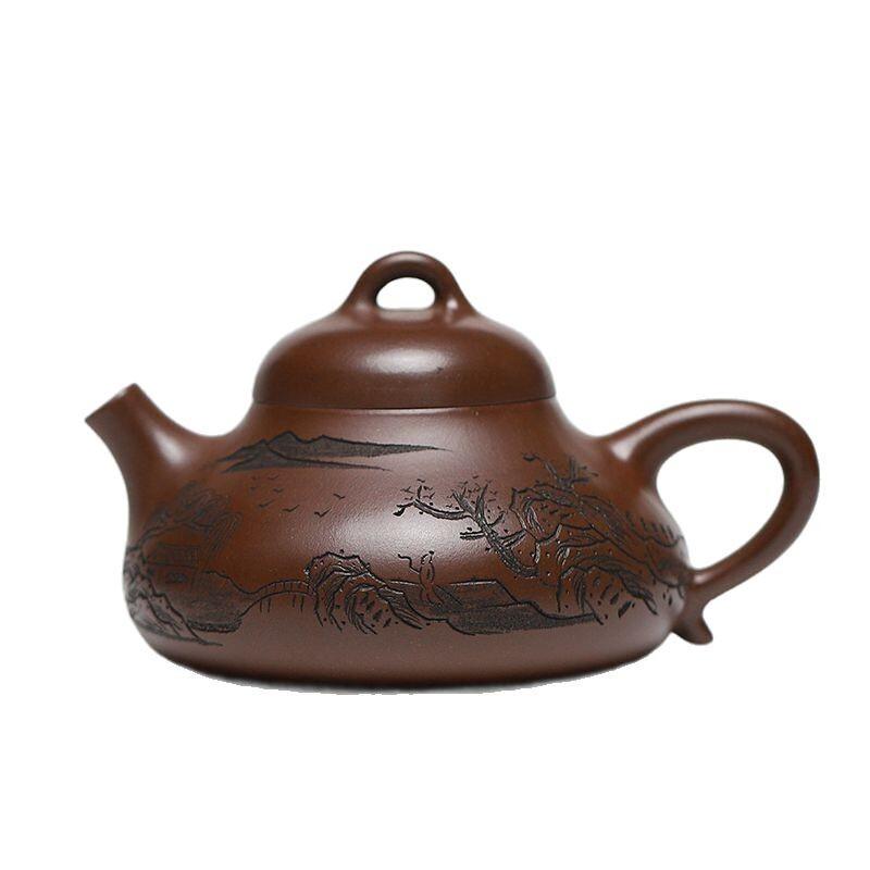 180ml Handmade Yixing Purple Clay Teapots Handmade Rong Tian Pot Raw Ore Purple Mud Tea Making Kettle Zisha Tea Set Accessories
180ml Handmade Yixing Purple Clay Teapots Handmade Rong Tian Pot Raw Ore Purple Mud Tea Making Kettle Zisha Tea Set Accessories