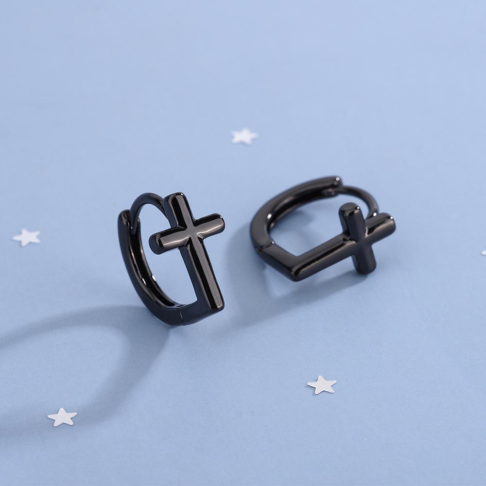 Серьги-кольца из корейского серебра 925 пробы с крестом, простые милые женские серьги для женщин, свадебные украшения для вечеринки, подарок Jklfjda чёрный
Серьги-кольца из корейского серебра 925 пробы с крестом, простые милые женские серьги для женщин, свадебные украшения для вечеринки, подарок Jklfjda чёрный
