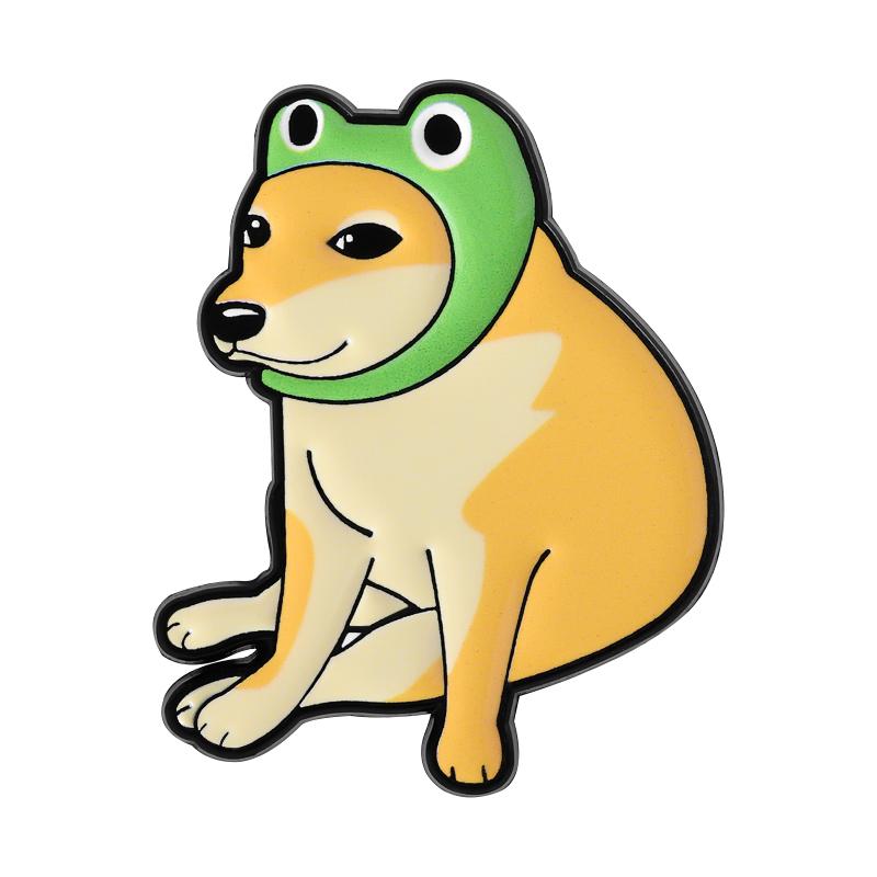 Doge Meme Enamel Pins Cartoon UV Printing Dog Brooch Lapel Badges Cute Shiba Inu Frog Hat Animal Jewelry Gift for Friends
Doge Meme Enamel Pins Cartoon UV Printing Dog Brooch Lapel Badges Cute Shiba Inu Frog Hat Animal Jewelry Gift for Friends