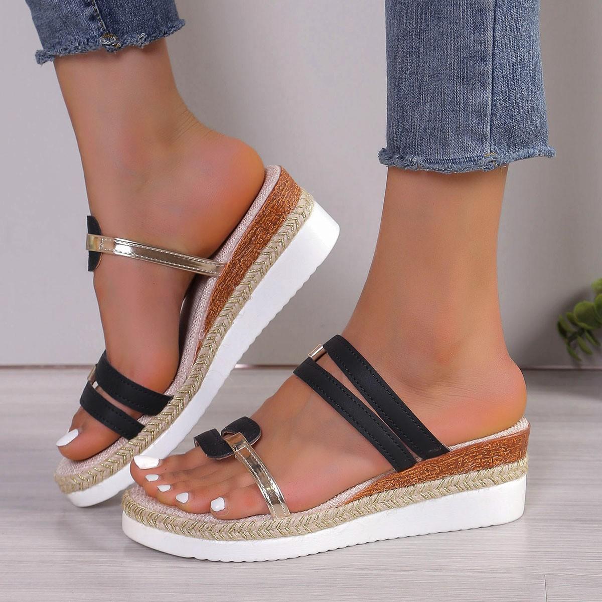 Large size women s sandals summer new flat bottom slope heel fish mouth casual women s cool slippers 43 чорний
Large size women s sandals summer new flat bottom slope heel fish mouth casual women s cool slippers 43 чорний